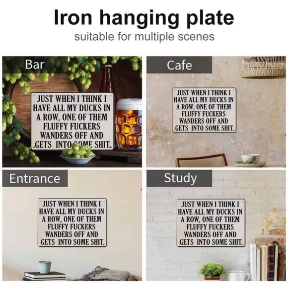 Funny Duck Metal Tin Wall Sign 8x12 Inch ~Host Pick~ - Picture 4 of 7